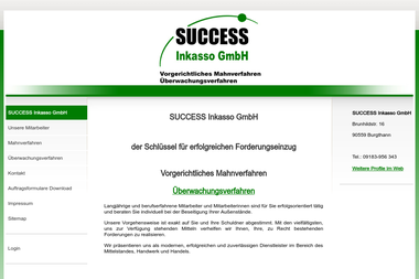 success-inkasso-nuernberg.de - Inkassounternehmen Nürnberg