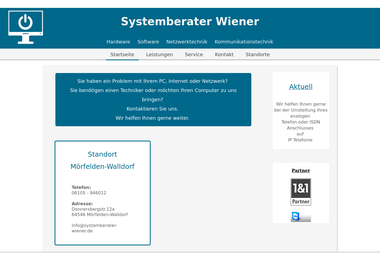 systemberater-wiener.de - IT-Service Mörfelden-Walldorf