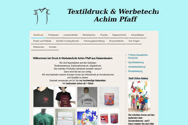 textildruck-kaiserslautern.de - Druckerei Kaiserslautern