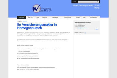 ulrich-wirth.de - Versicherungsmakler Herzogenaurach
