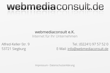 webmediaconsult.de - Web Designer Siegburg