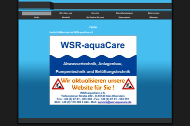 wsr-aquacare.de - Heizungsbauer Idar-Oberstein