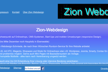 zion-webdesign.de - Web Designer Eberswalde
