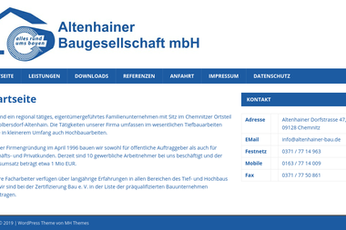 altenhainer-bau.de - Tiefbauunternehmen Chemnitz