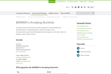 barmer.de/versicherung-beitraege/geschaeftsstellenuebersicht/barmer-in-annaberg-buchholz-121692 - Versicherungsmakler Annaberg-Buchholz