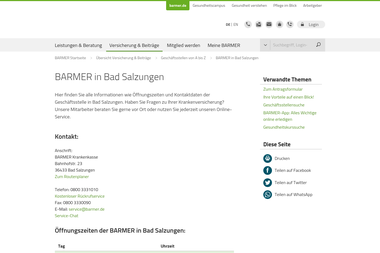 barmer.de/versicherung-beitraege/geschaeftsstellenuebersicht/barmer-in-bad-salzungen-121762 - Versicherungsmakler Bad Salzungen
