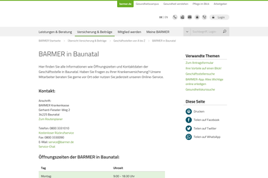 barmer.de/versicherung-beitraege/geschaeftsstellenuebersicht/barmer-in-baunatal-121772 - Versicherungsmakler Baunatal