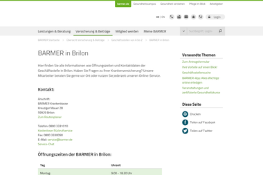 barmer.de/versicherung-beitraege/geschaeftsstellenuebersicht/barmer-in-brilon-121816 - Versicherungsmakler Brilon