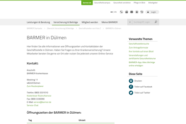 barmer.de/versicherung-beitraege/geschaeftsstellenuebersicht/barmer-in-duelmen-123192 - Versicherungsmakler Dülmen