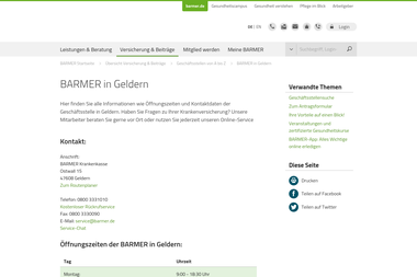 barmer.de/versicherung-beitraege/geschaeftsstellenuebersicht/barmer-in-geldern-124242 - Versicherungsmakler Geldern