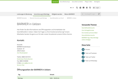 barmer.de/versicherung-beitraege/geschaeftsstellenuebersicht/barmer-in-uelzen-127584 - Versicherungsmakler Uelzen