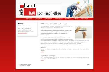 eckhardt-bau.com - Tiefbauunternehmen Gevelsberg