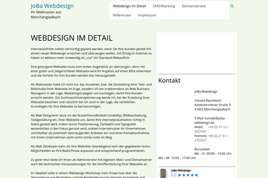 joba-webdesign.de - Web Designer Mönchengladbach