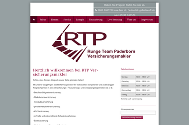rtp-versicherungen.de - Versicherungsmakler Brilon