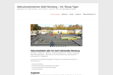 abbruch-stahl.de - Abbruchunternehmen Nürnberg