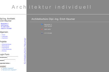 architekt-heumer-bocholt.de/index.php/impressum - Architektur Bocholt