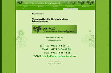 bischoffsgartenbau.net/impressum.html - Gärtner Nürnberg