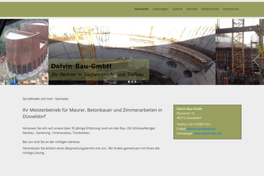 dalvin-bau.de - Tiefbauunternehmen Düsseldorf