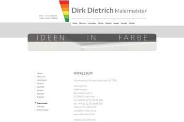 dirk-dietrich.de/impressum - Malerbetrieb Euskirchen