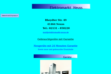 elektromarkt-neuss.de - Anlage Neuss