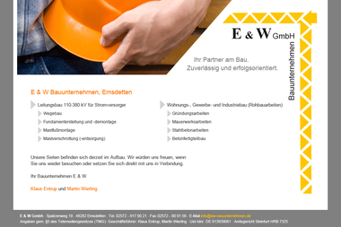 ew-bauunternehmen.de - Straßenbauunternehmen Emsdetten