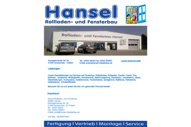 hansel-rollladenbau.de - Fenster Grossenhain