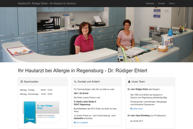 hautarzt-dr-ehlert.de - Dermatologie Regensburg
