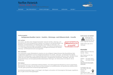 heizung-heinrich.de - Wasserinstallateur Thale