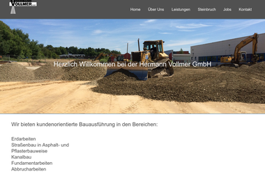hermann-vollmer-gmbh.de - Straßenbauunternehmen Vlotho