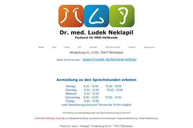 hnonek.de - Dermatologie Mühlacker