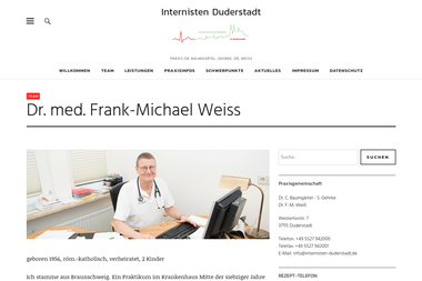 internisten-duderstadt.de/dr-med-frank-michael-weiss - Dermatologie Duderstadt