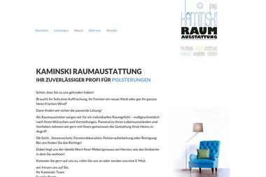 kaminski-raumausstattung.de - Raumausstatter Baunatal