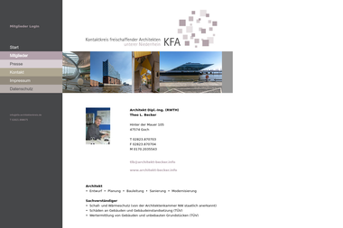 kfa-architektenkreis.de/mitglieder_02.php - Architektur Goch