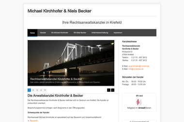 kirchhofer-becker.de - Notar Krefeld