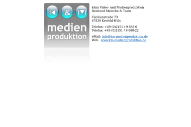 km-medienproduktion.de - Kameramann Krefeld