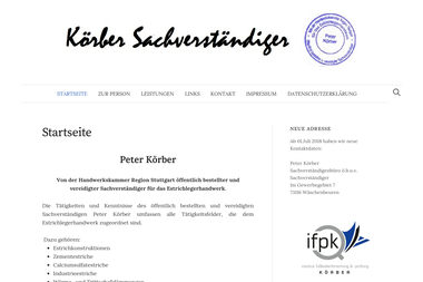 koerber-sachverstaendiger.de - Unternehmensberatung Uhingen