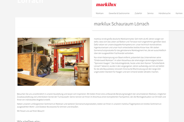 loerrach.markilux.de - Markisen, Jalousien Lörrach