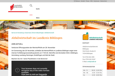 lrabb.de/,Lde/start/Service+_+Verwaltung/Abfallwirtschaft.html - Reinigungsdienst Böblingen