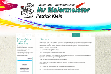 malermeister-patrick-klein.de/ueber-uns - Malerbetrieb Gross-Umstadt