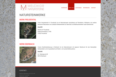 melchior-natursteine.de/ueberuns/werke - Baustoffe Eberbach