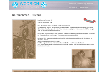 metallbau-wodrich.de/home/ueber-uns/historie - Schlosser Witten