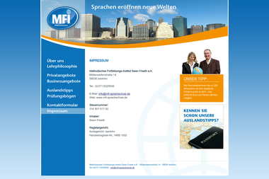 mfi-sprachschule.de/impressum.php - Englischlehrer Iserlohn
