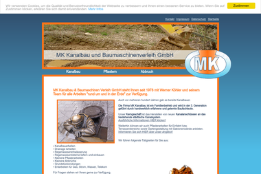 mk-kanalbau.de - Baumaschinenverleih Nürnberg