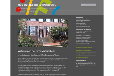 musikschulkreis.luedinghausen.de - Musikschule Lüdinghausen