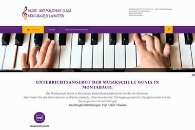 musik-und-malschule-gunia-montabaur.de - Musikschule Montabaur