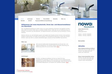 nowa-haustechnik.de - Wasserinstallateur Mannheim