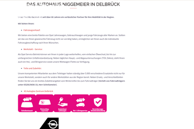 opel-niggemeier.de - Autowerkstatt Delbrück