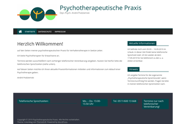 praxis.podziemski.de - Psychotherapeut Seelze