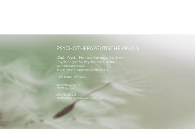 psychotherapie.springer-luedtke.de - Psychotherapeut Stuttgart