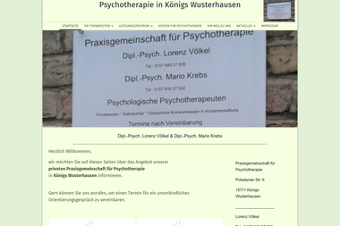 psychotherapie-mariokrebs.de - Psychotherapeut Königs Wusterhausen